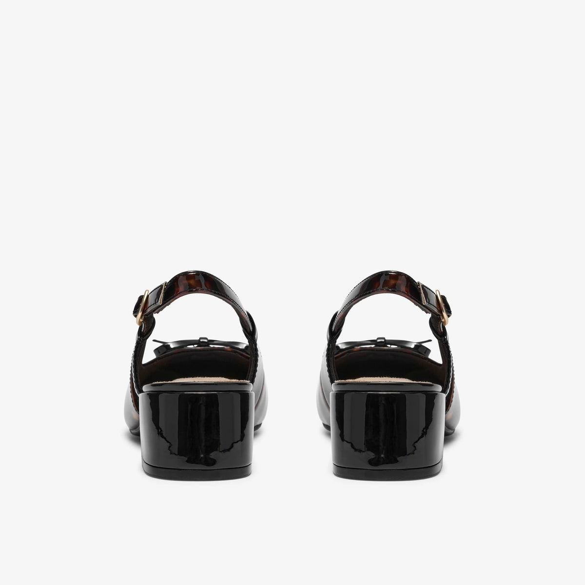 Women's Tortoiseshell Slingback Block Heel Pump