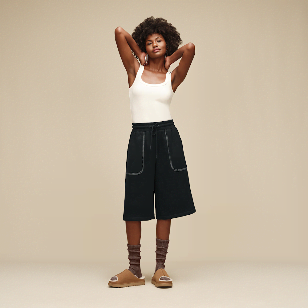 Slouchy Cotton Blend Crew Socks - Allspice