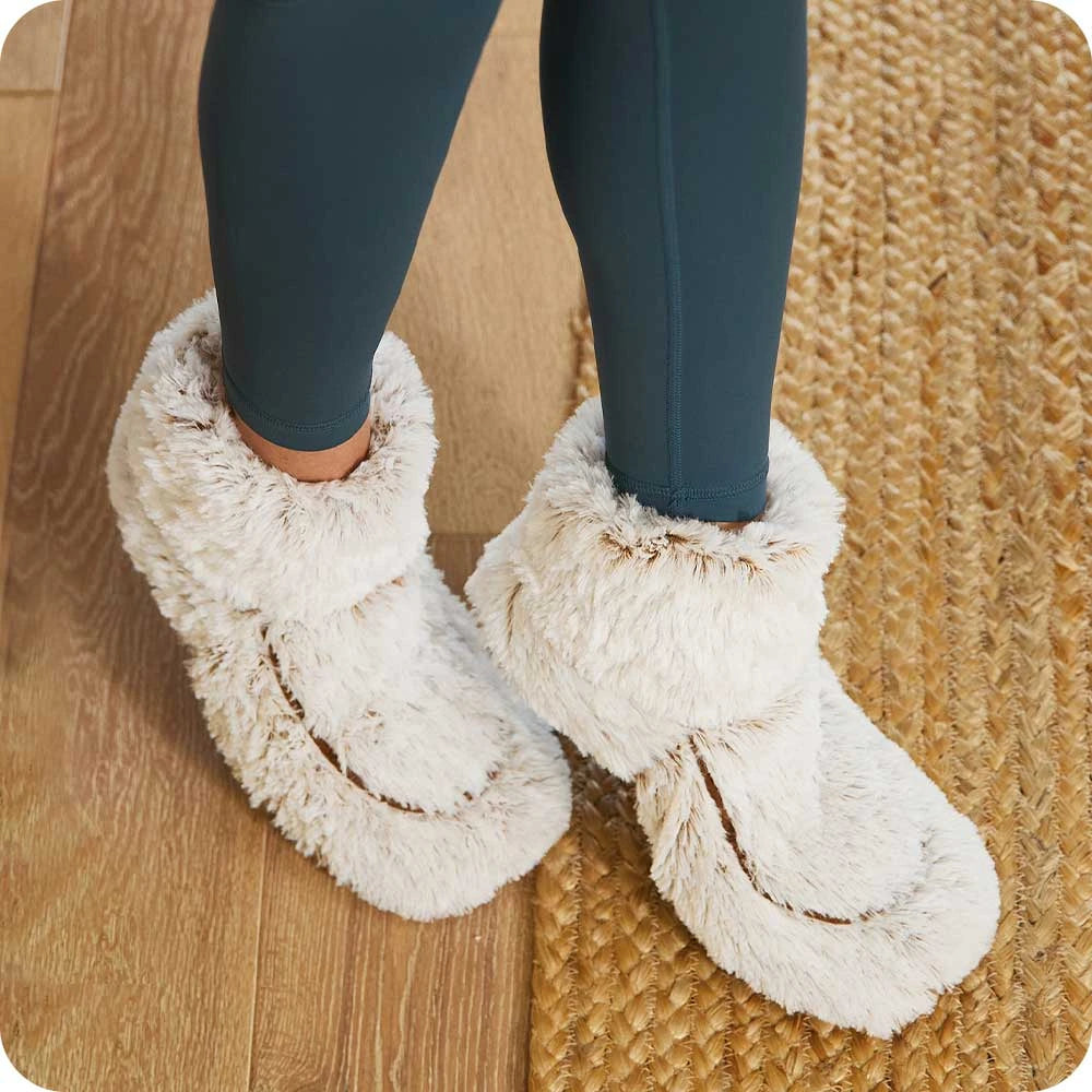 Microwavable Lounge Boots - Brown