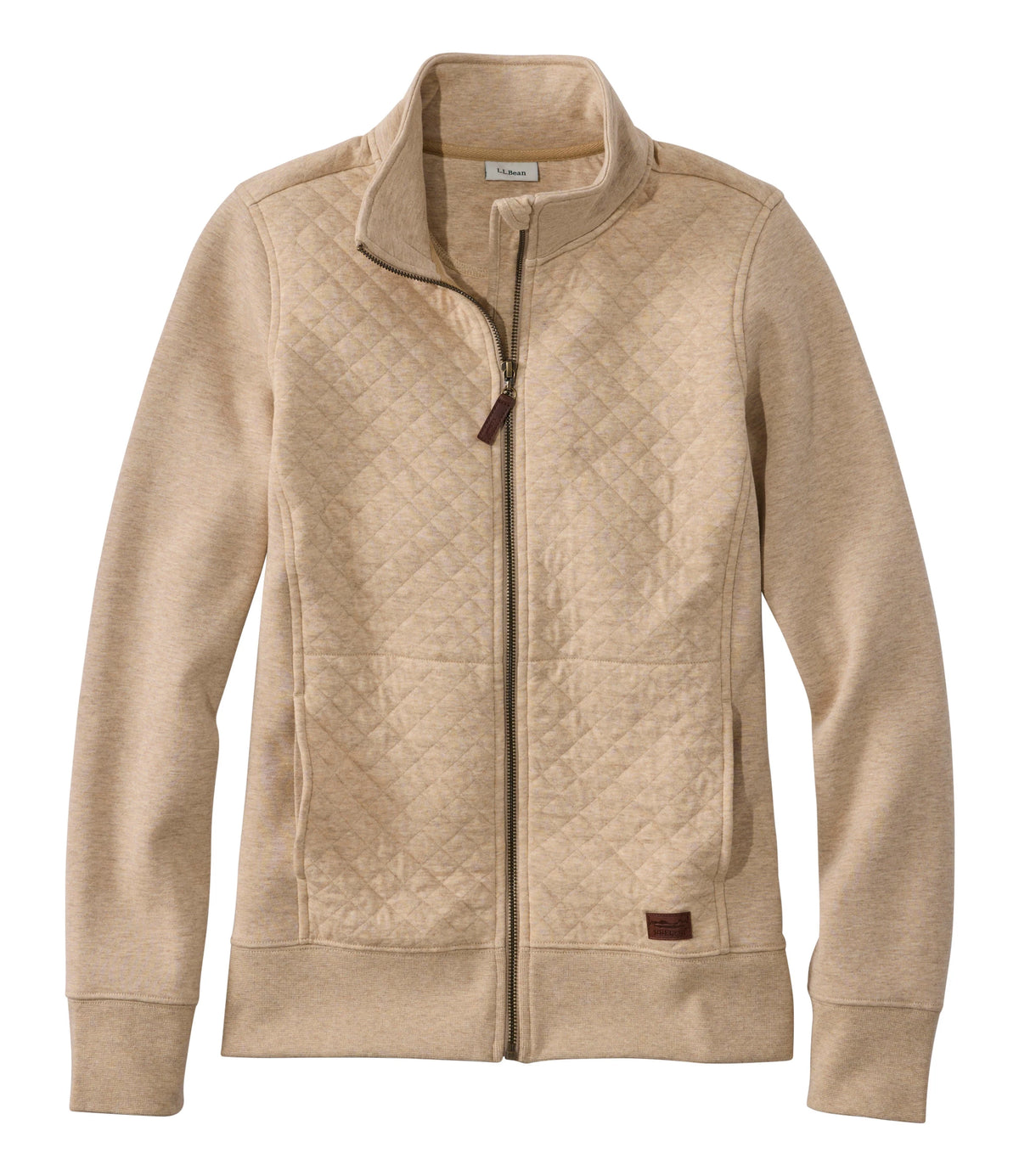 Women's Quilted Full-Zip Sweatshirt - Sea Green