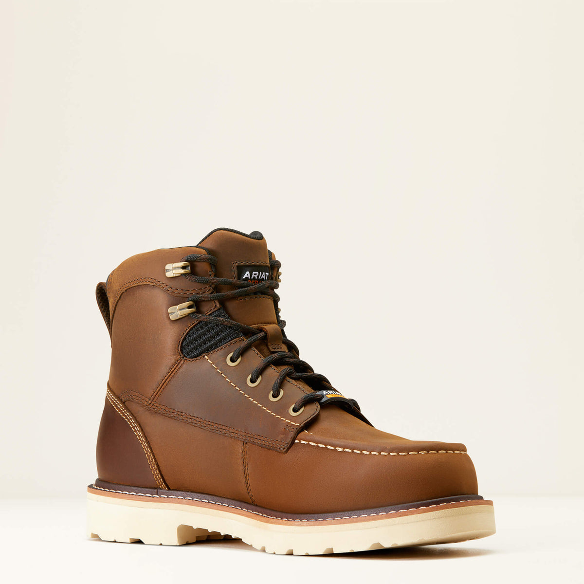 Men's Waterproof Composite Toe Work Boots - Brown