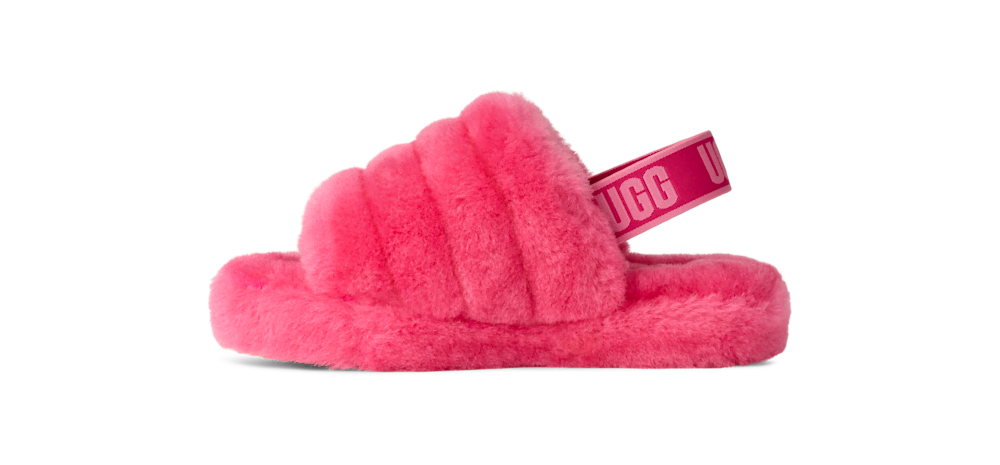 Kids' Sheepskin Strap Slide - Natural