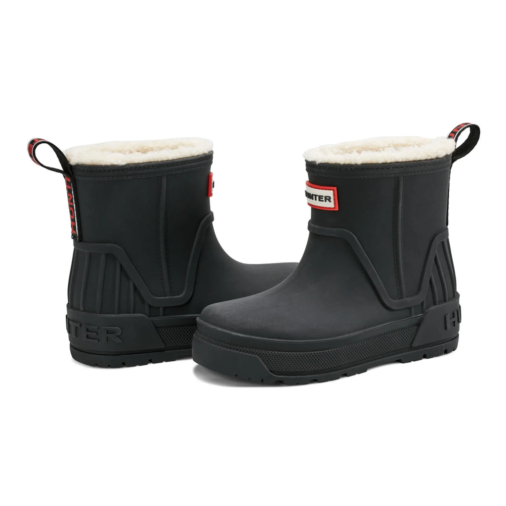 Kids' Insulated Waterproof Rain Boots - Black