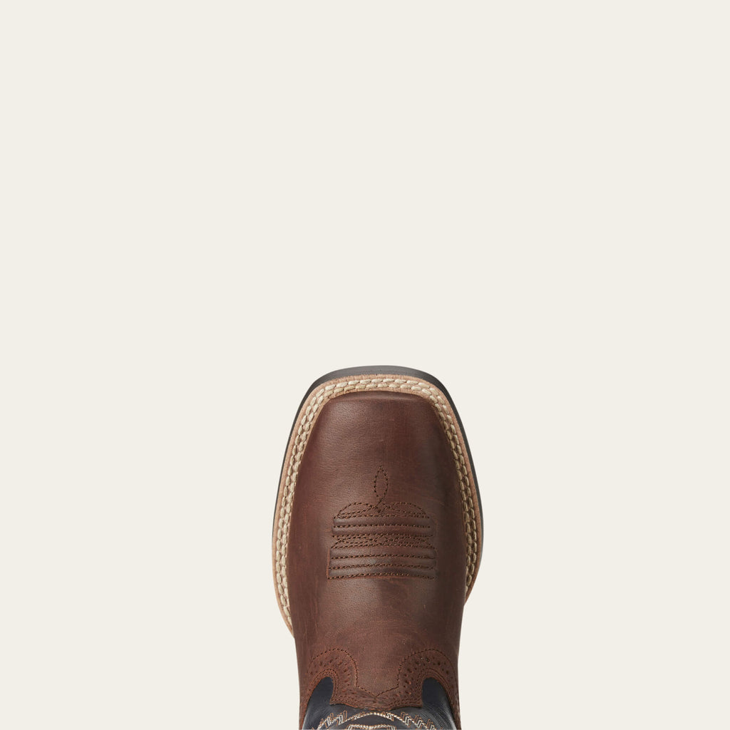 Kids' Leather Western Boots - Bear Black