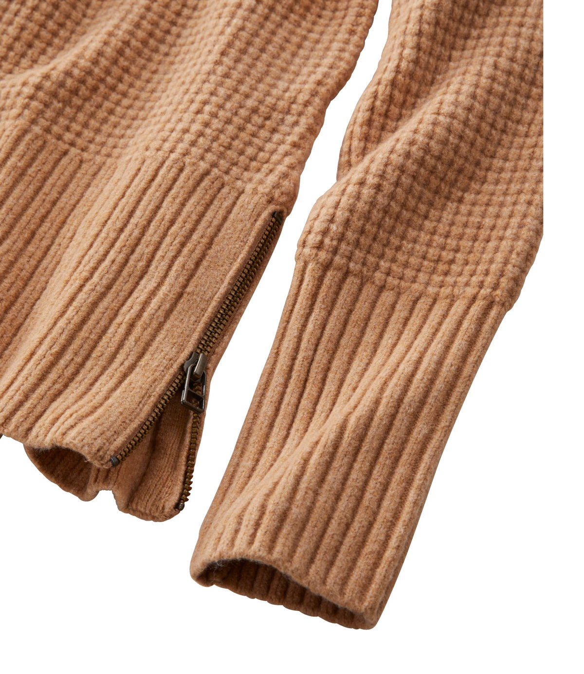 Women's Waffle Knit Turtleneck Sweater - Black