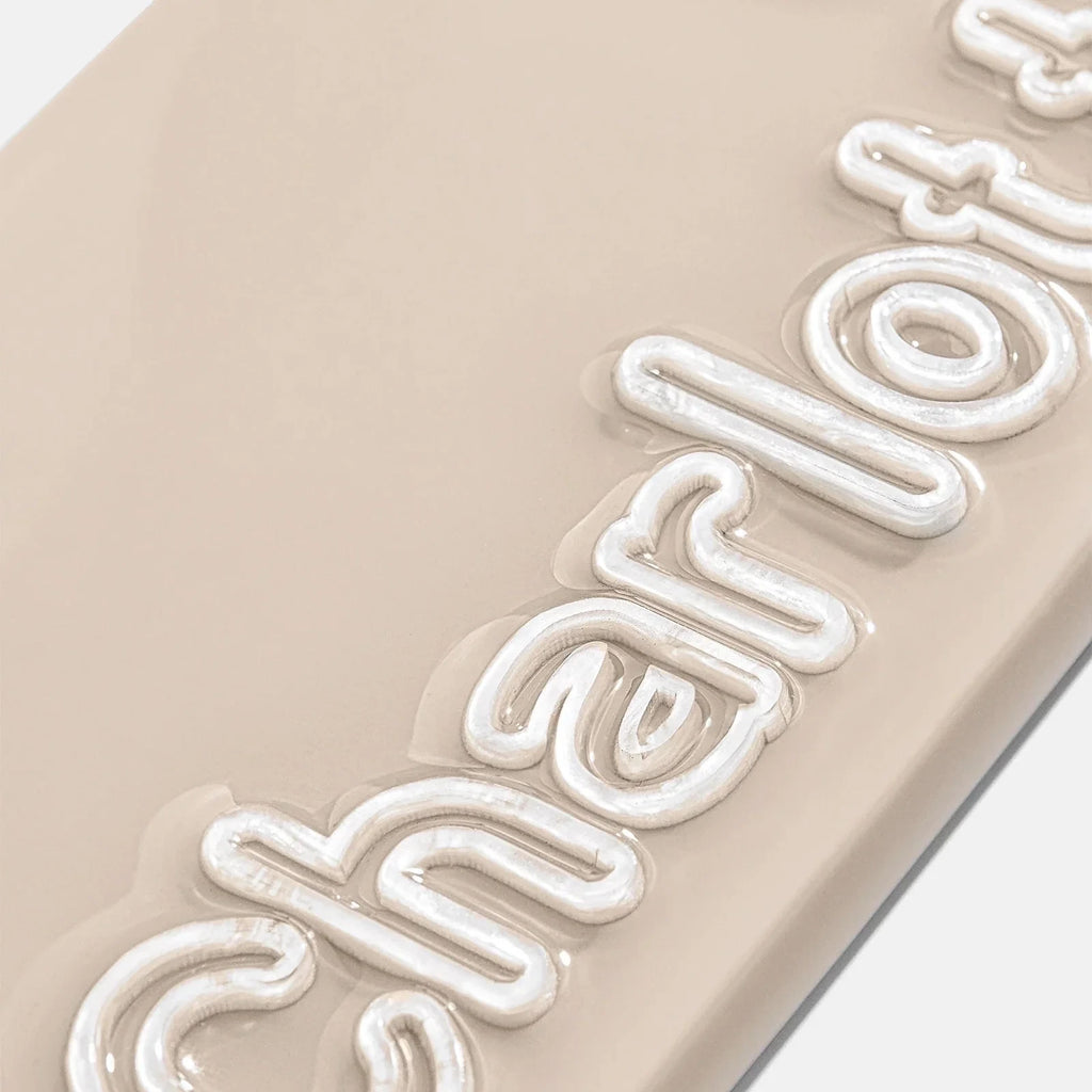 Personalized Smartphone Case - Beige Pearl