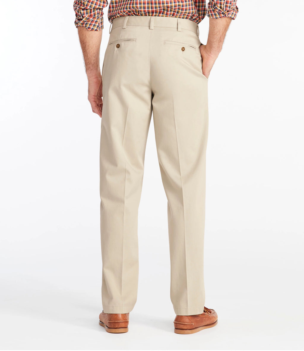 Men's Wrinkle-Resistant Cotton Chino Pants - Khaki