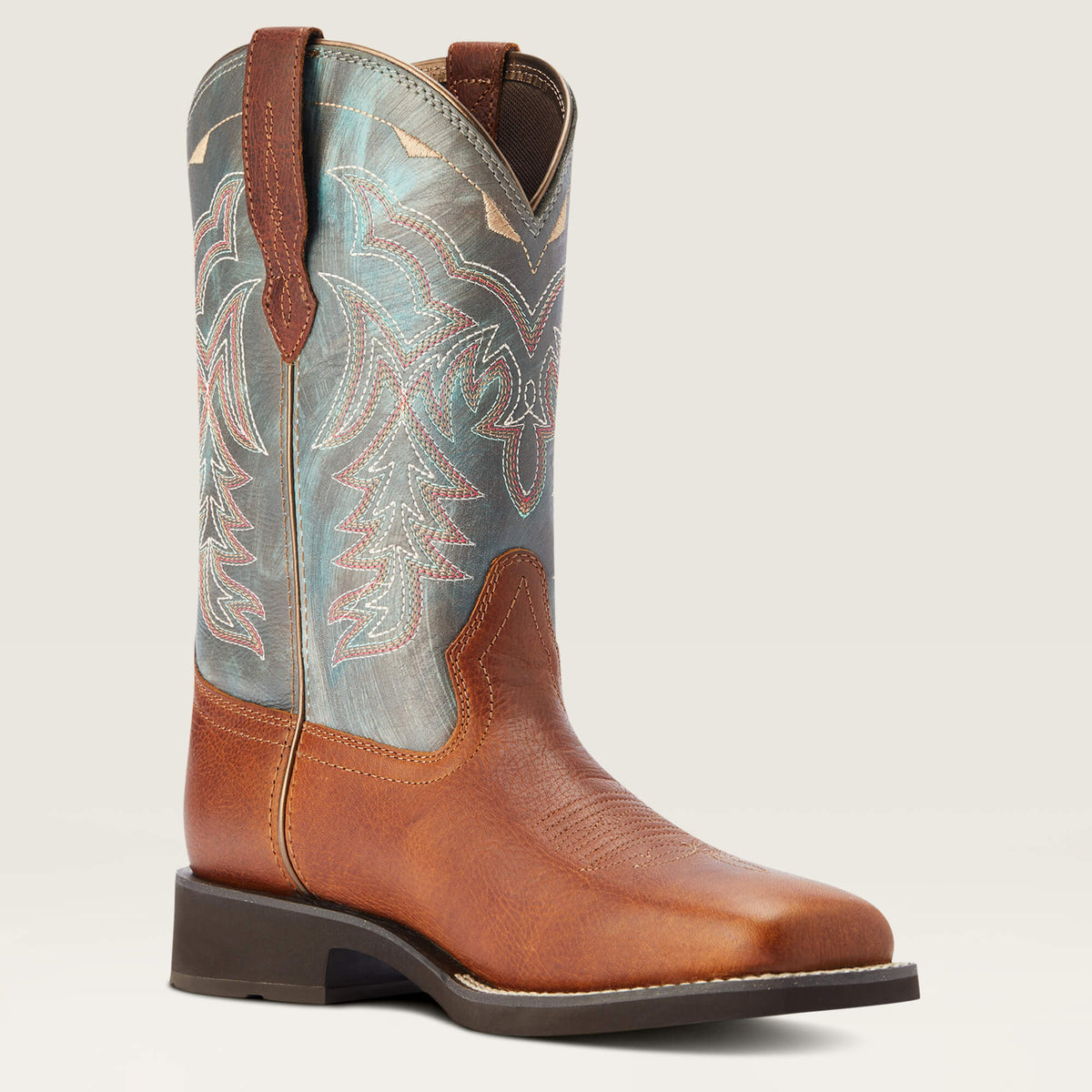 Women's Iridescent Leather Western Boots - Cider