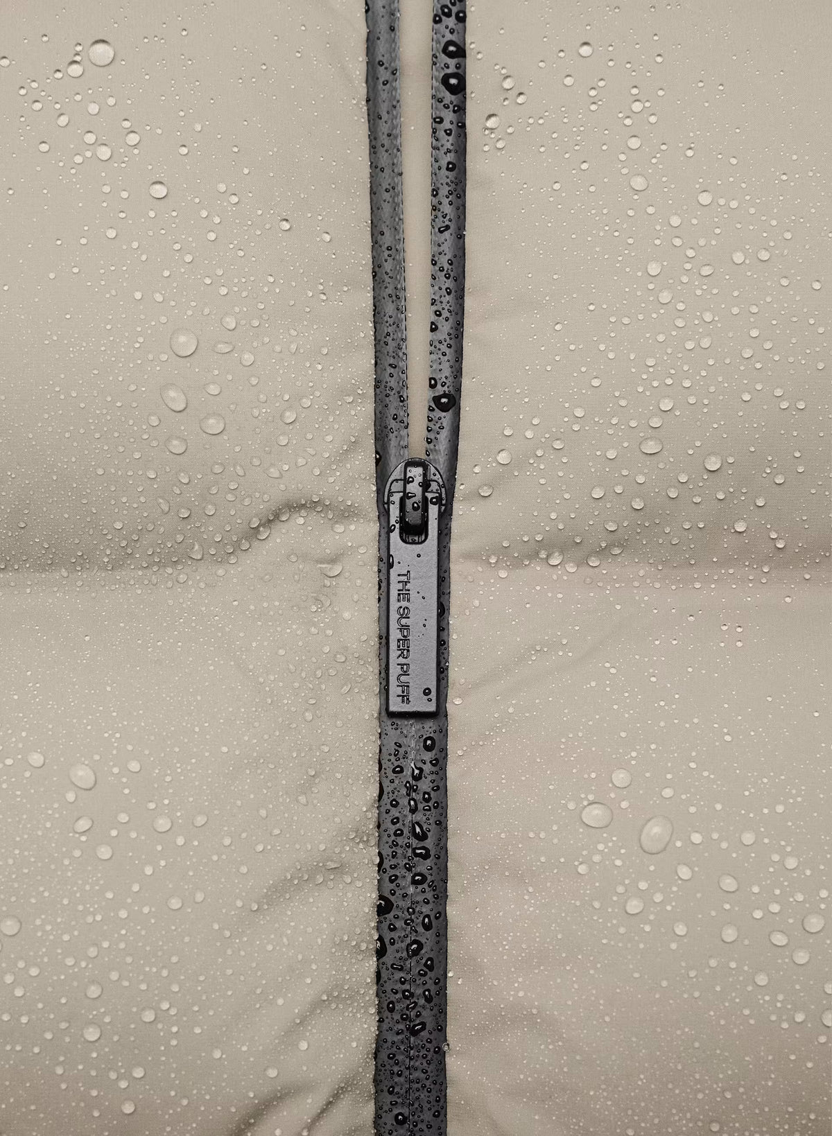 Waterproof Long Down Puffer Coat - Gray