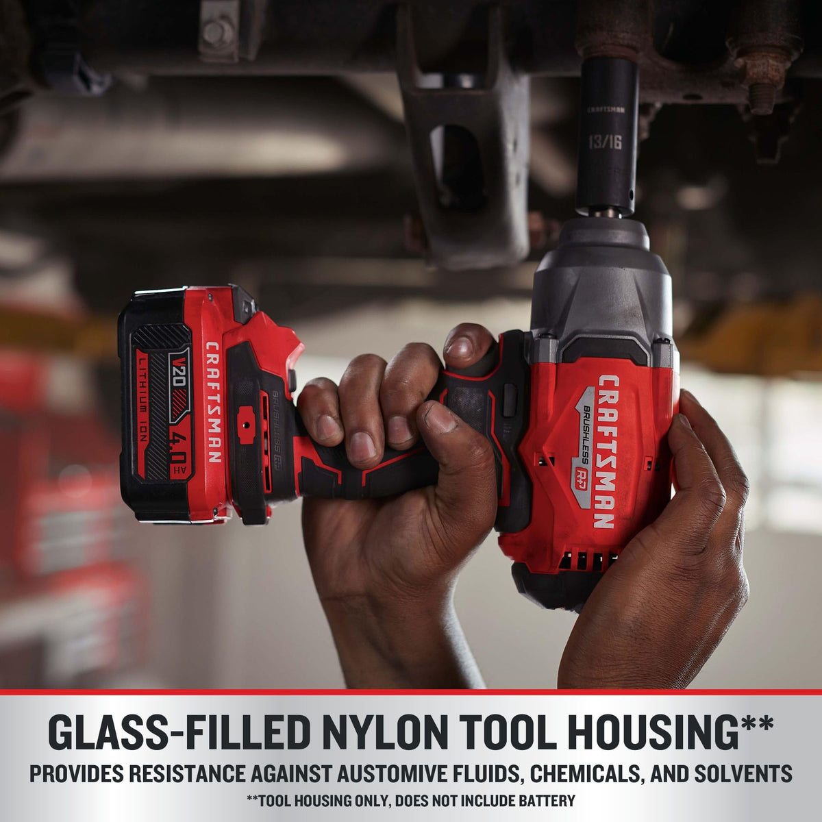 CRAFTSMAN V20 RP Cordless Impact Wrench, Battery and Charger (CMCF940M1)