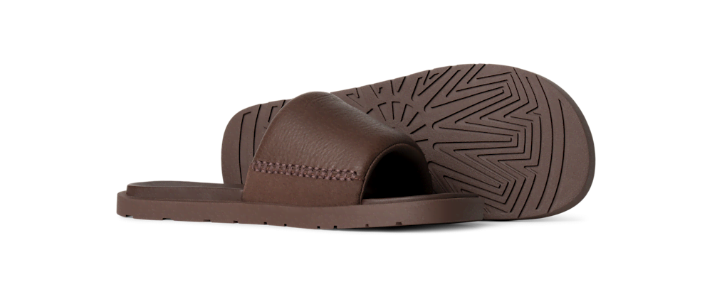 Men's Leather Slide Sandal