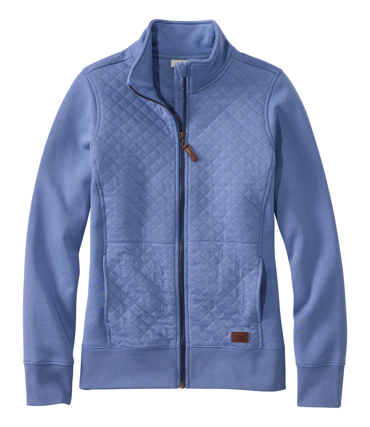 Women's Quilted Full-Zip Sweatshirt - Sea Green