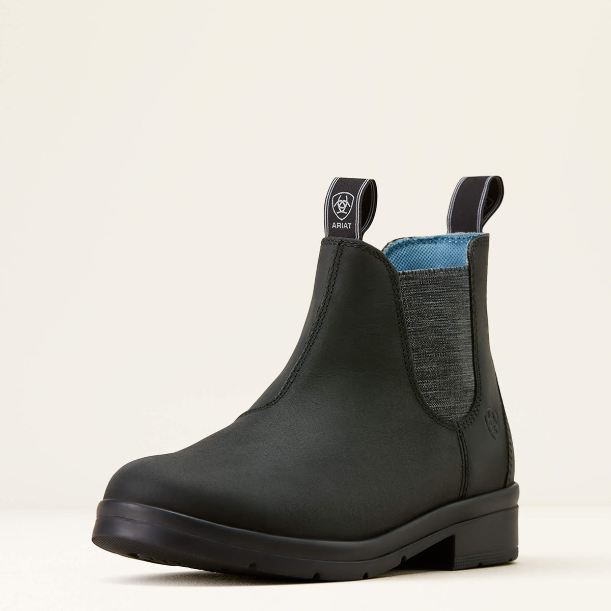 Kids' Leather Chelsea Boots - Black