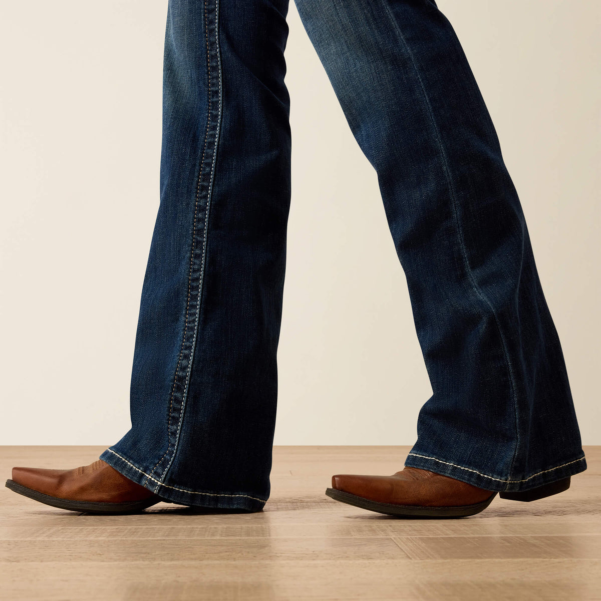 Women's Mid-Rise Stretch Bootcut Jeans - Blue