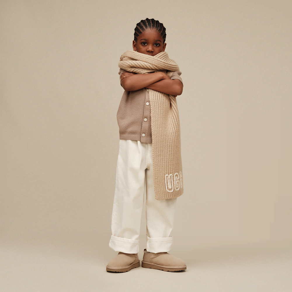 Kids' Water-Resistant Suede Ankle Boot - Sand