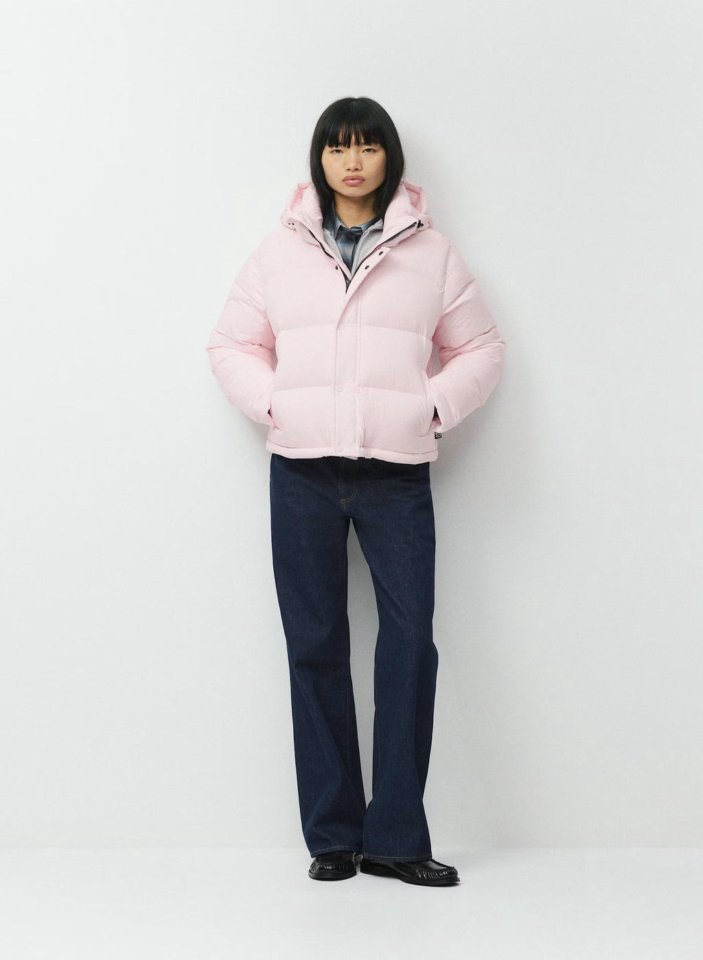 Short Down Puffer Jacket - Blue