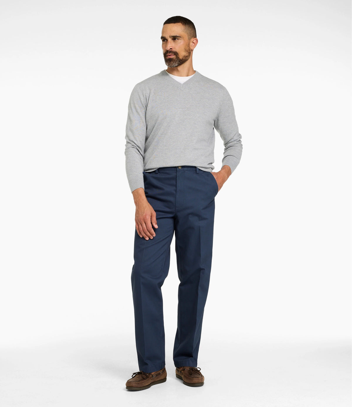 Men's Wrinkle-Resistant Cotton Chino Pants - Khaki