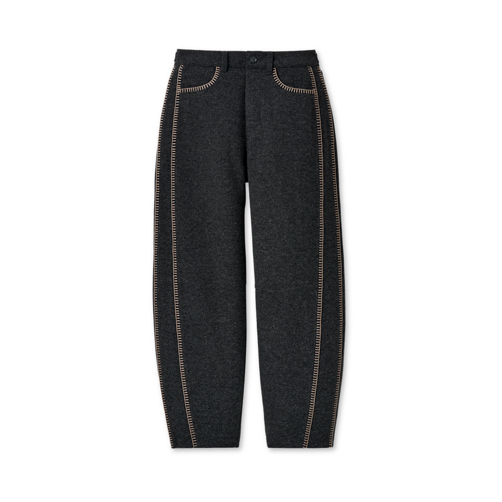 Women's Mid-Rise Barrel Pants - Black Heather