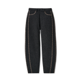 Women's Mid-Rise Barrel Pants - Black Heather