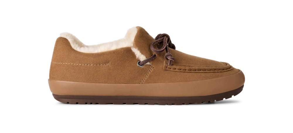 Women's Suede Slip-On Shoe - Mustard