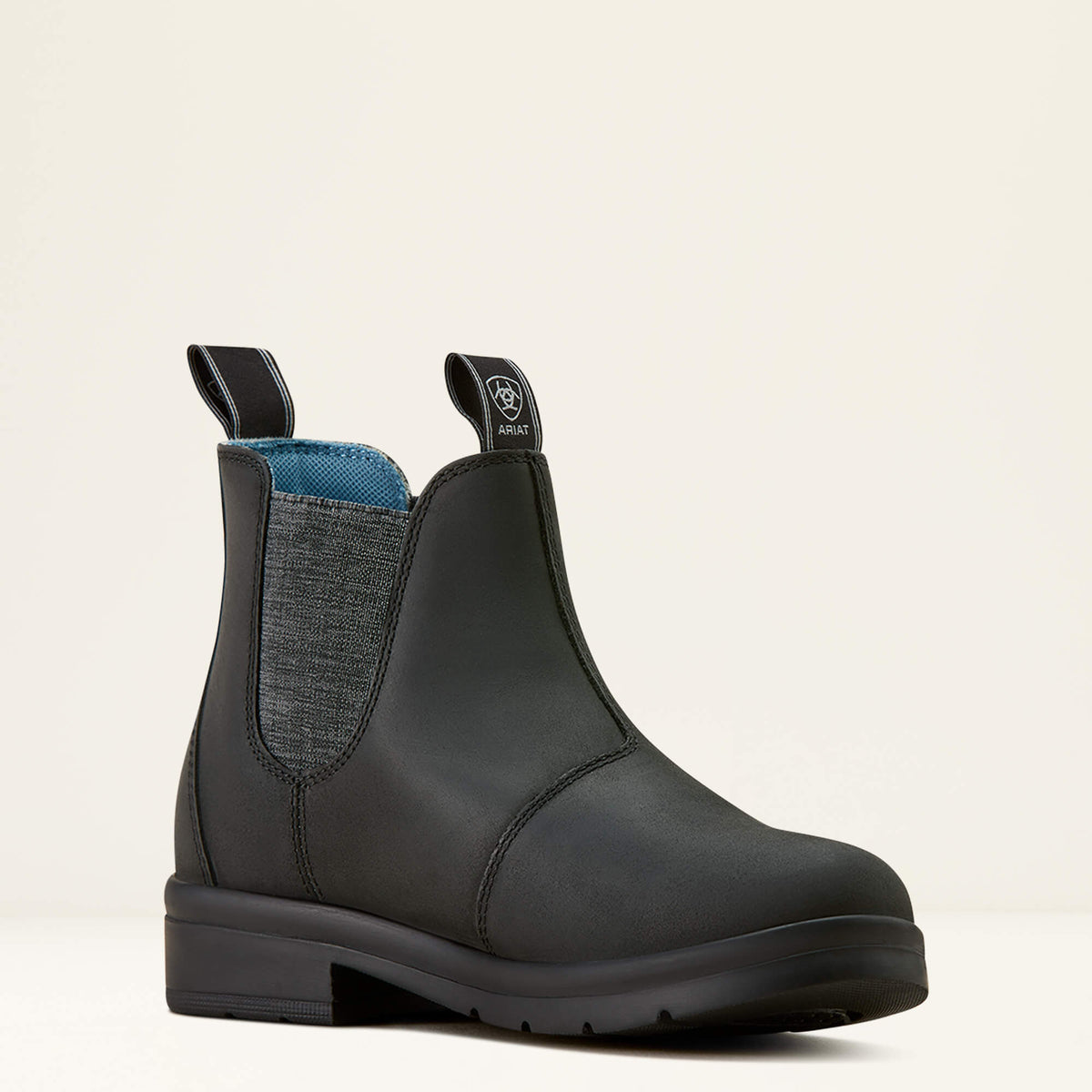 Kids' Leather Chelsea Boots - Black