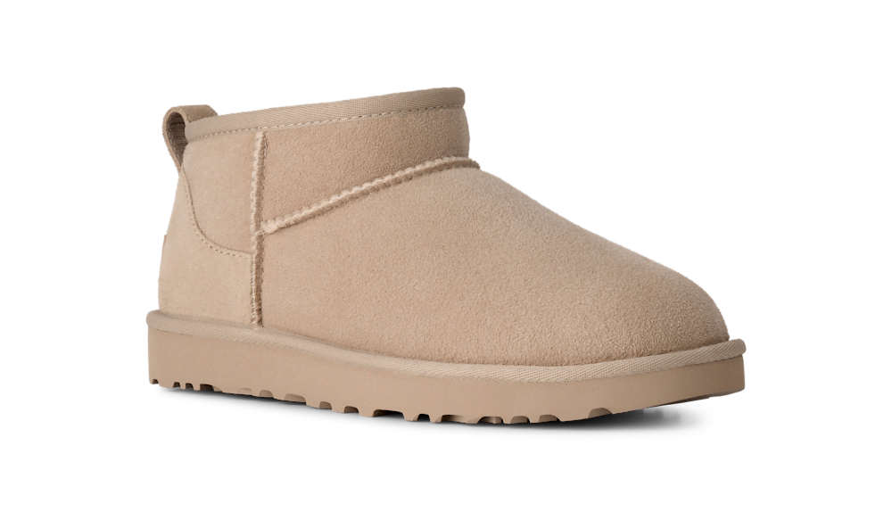 Women's Ultra-Short Sheepskin Boot - Grey