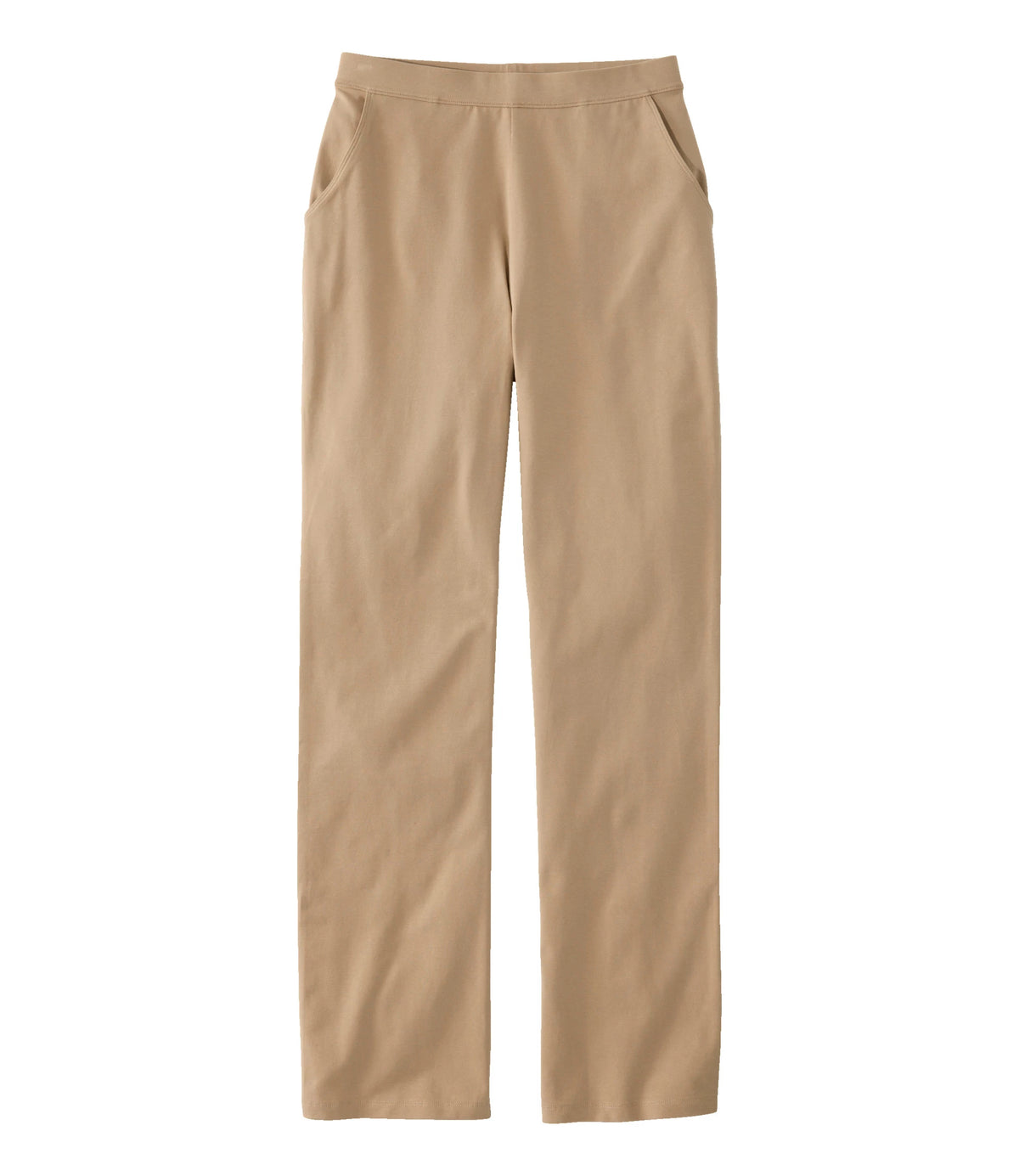 Women's High-Rise Straight-Leg Knit Pants - Black