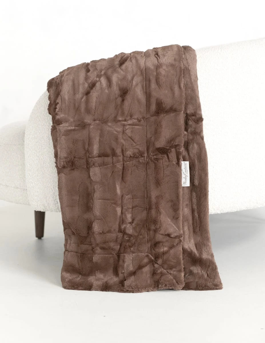Plush Blanket - Espresso Brown