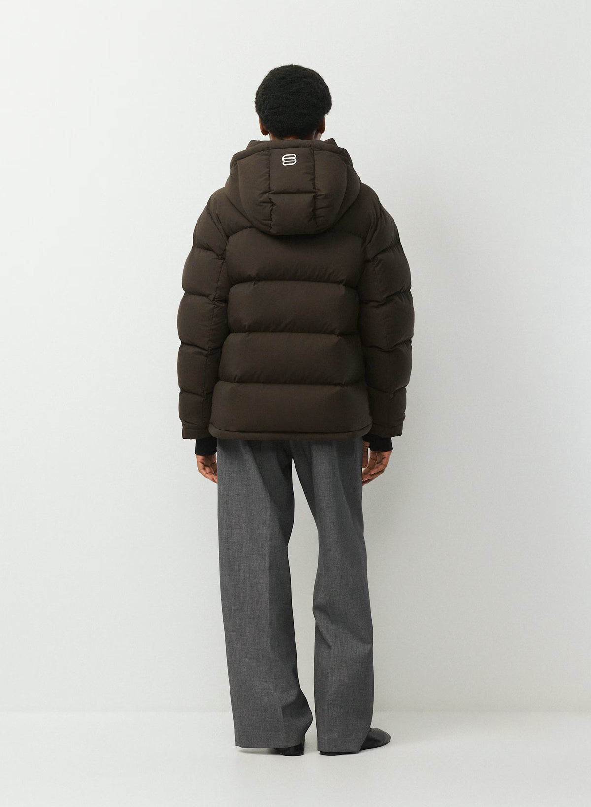 Long Down Puffer Jacket - Blue