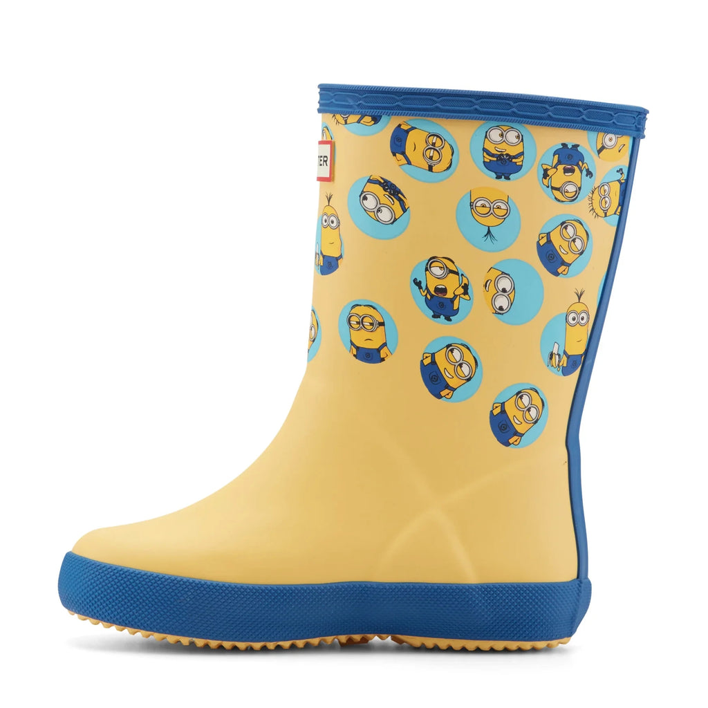 Kids' Waterproof Rubber Rain Boot - Yellow Character