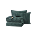 Full Queen Chevron Quilt Set - Deep Night