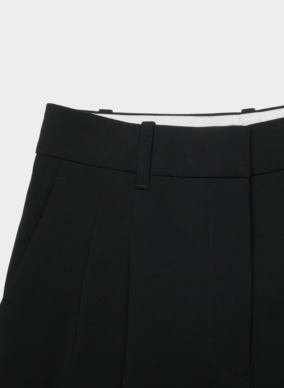 High-Rise Wide-Leg Crepe Trousers - Sand