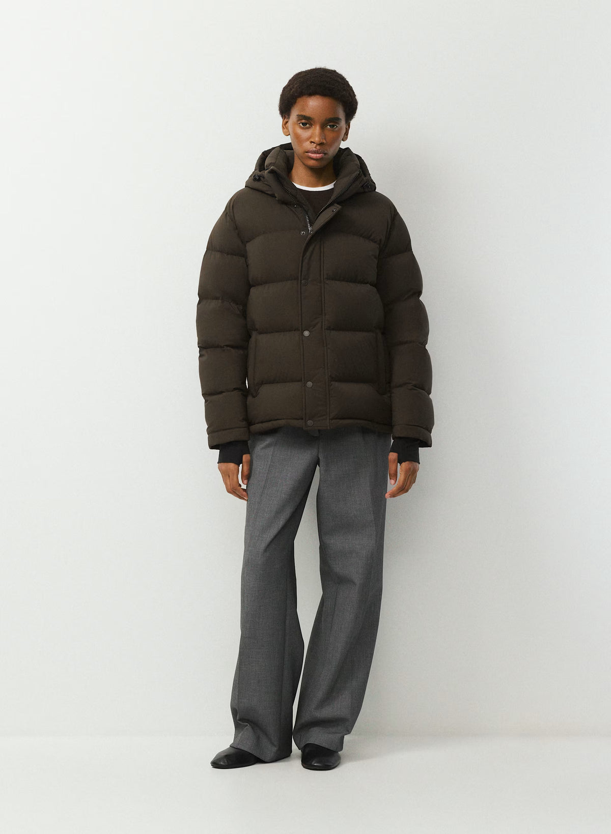 Long Down Puffer Jacket - Blue