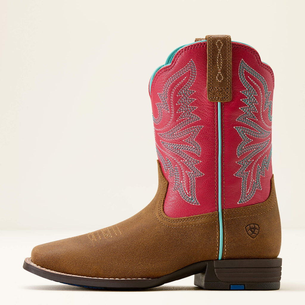 Kids' Wide Square Toe Western Boot - Pink