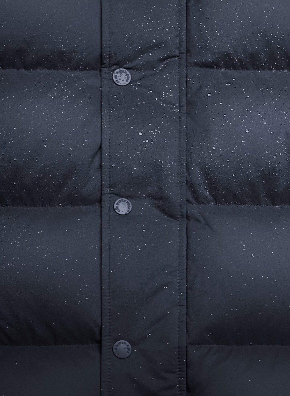 Long Down Puffer Jacket - Blue