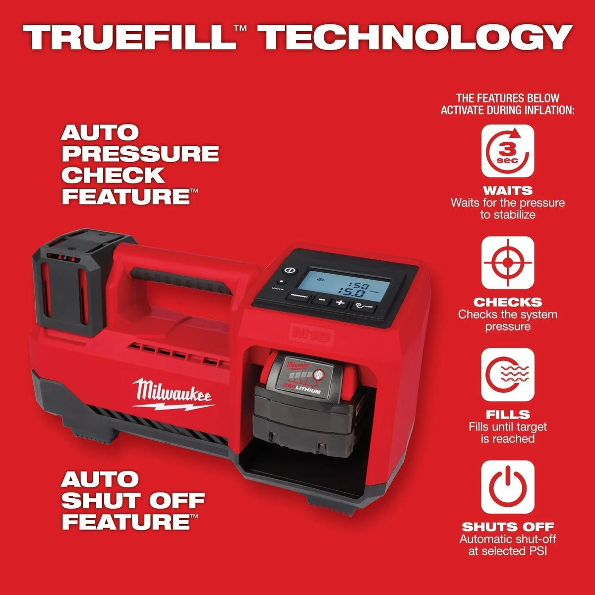 Milwaukee M18 Inflator Tool Only