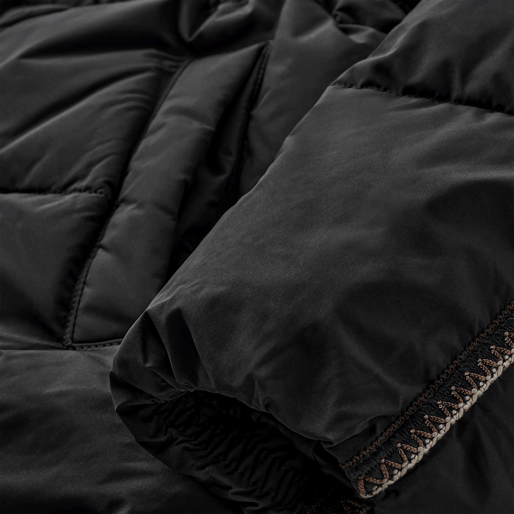Women's Hooded Cinched Puffer Jacket - Oyster