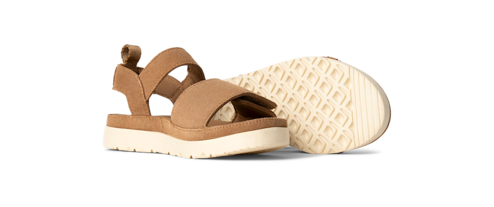 Kids' Adjustable Suede Sandal - Sand