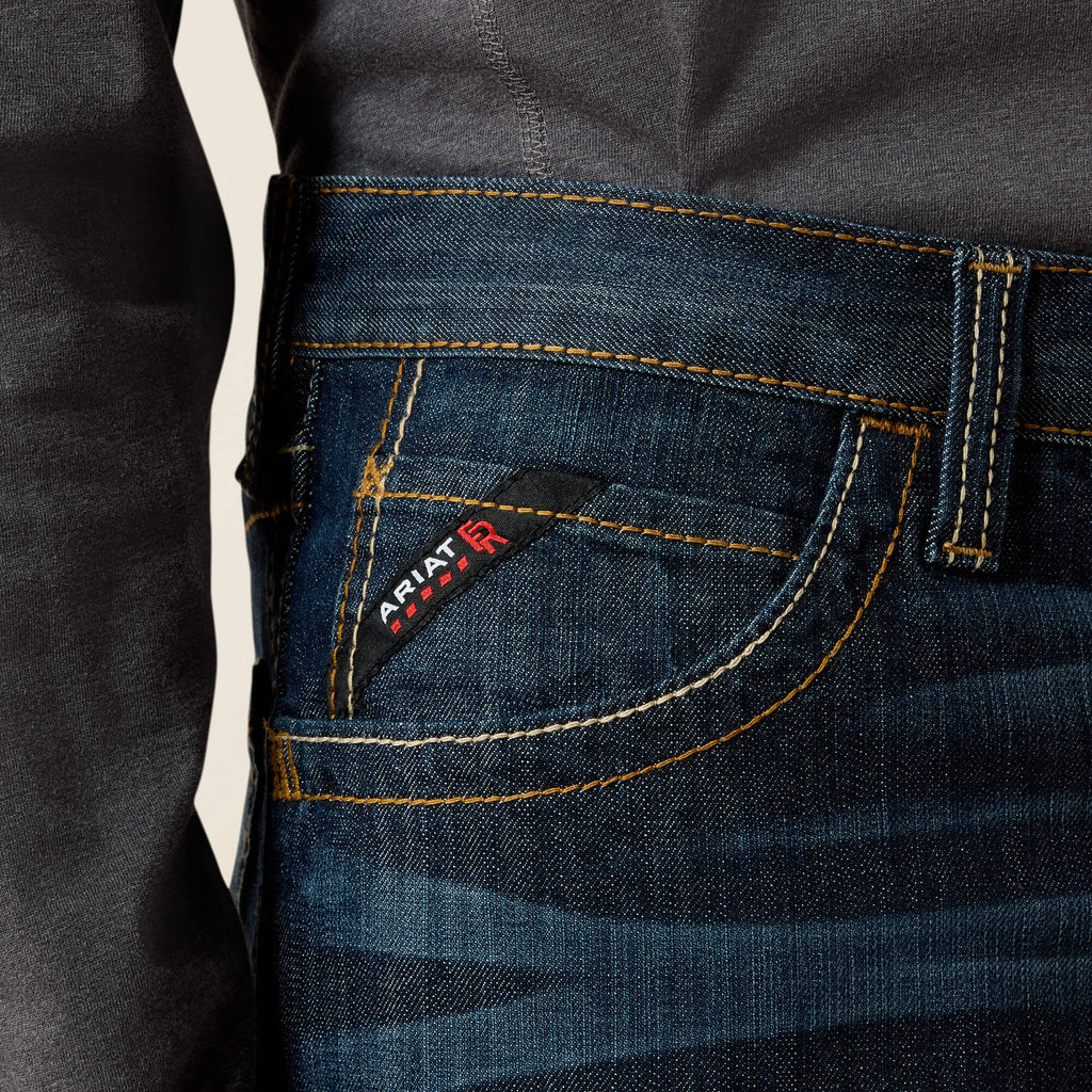 Men's Flame-Resistant Bootcut Work Jeans - Blue