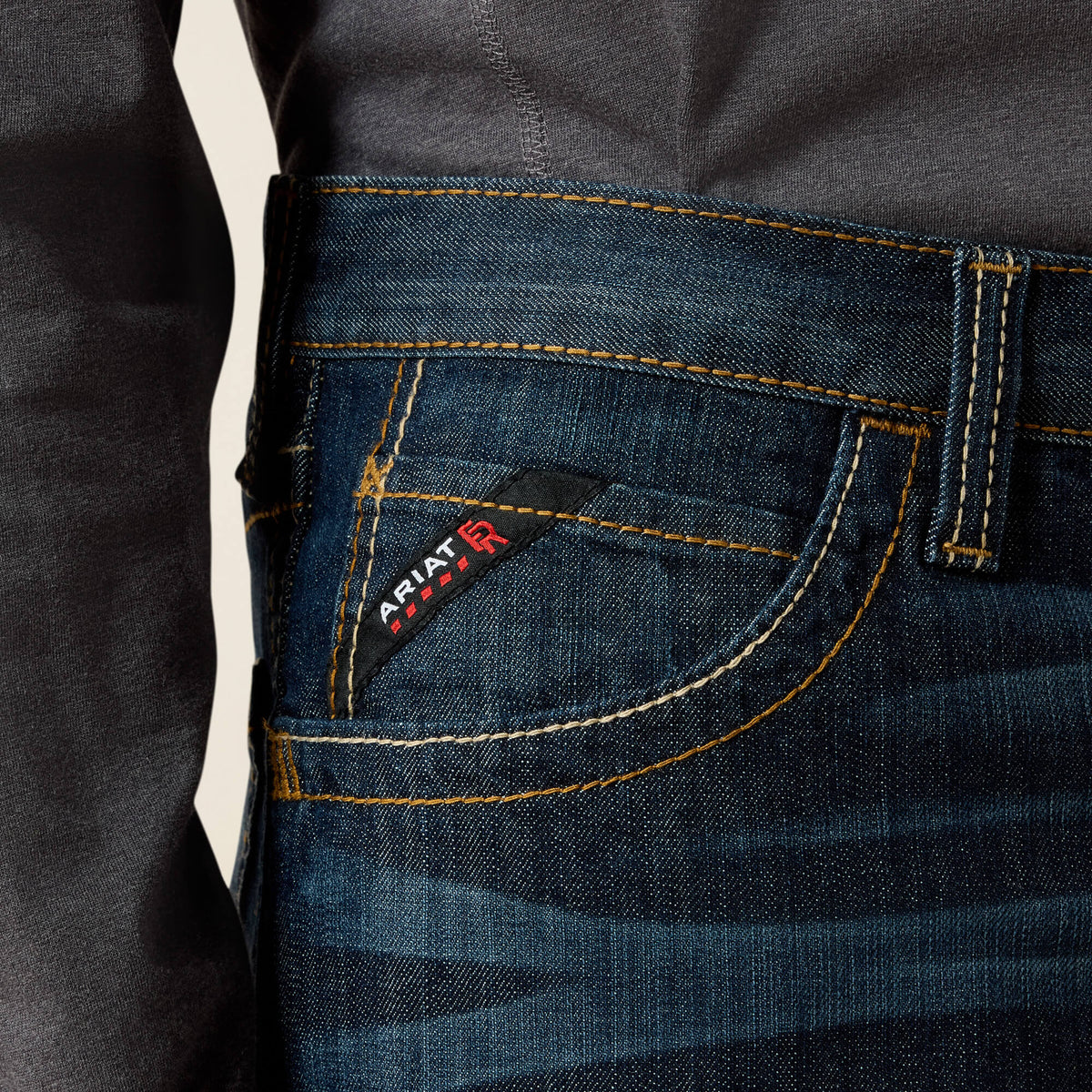 Men's Flame-Resistant Bootcut Work Jeans - Blue