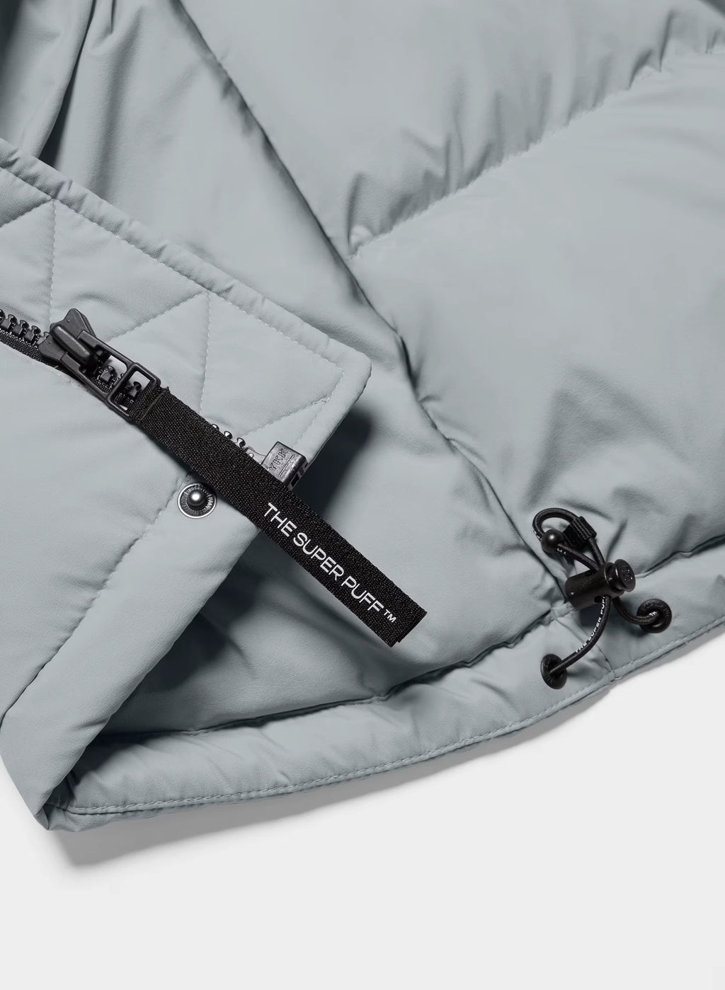 Long Down Puffer Jacket - Blue