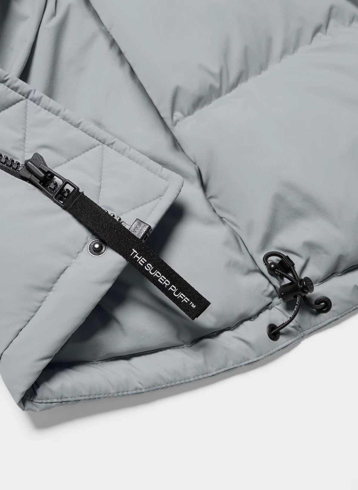 Long Down Puffer Jacket - Blue
