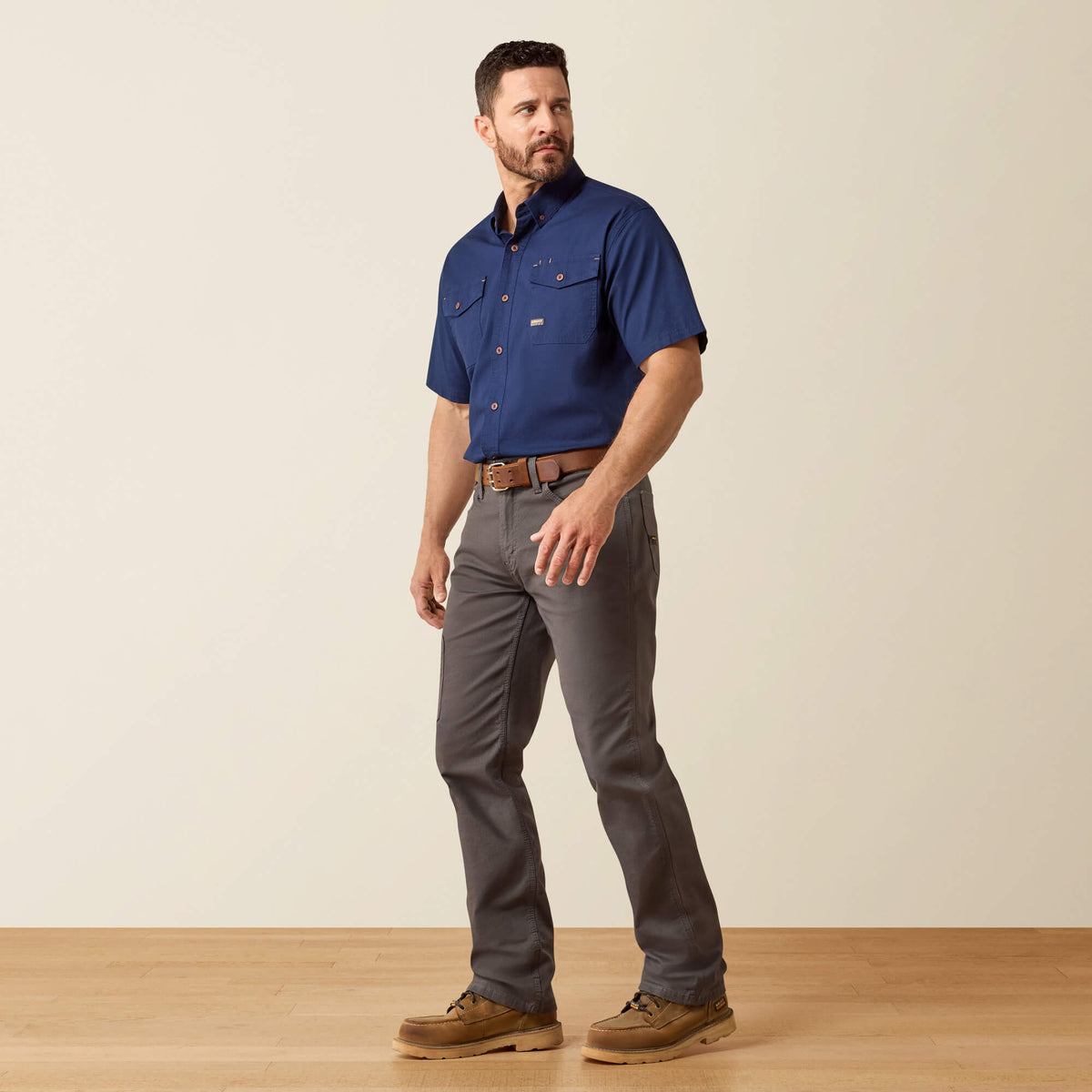 Men's Relaxed Stretch Canvas Work Pants - Khaki