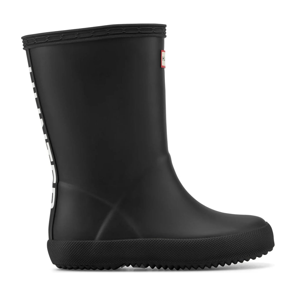 Kids' Waterproof Logo Rain Boots - Black