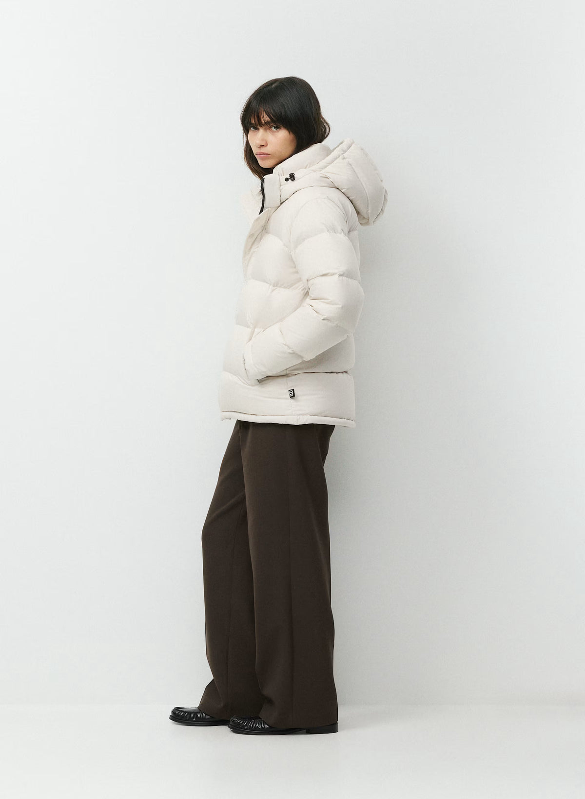 Long Down Puffer Jacket - Blue