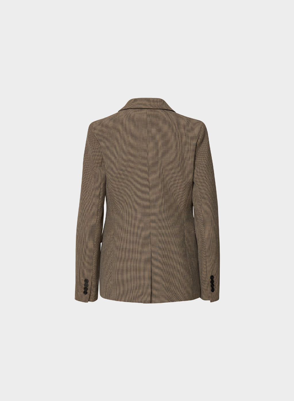 Single-Breasted Stretch Blazer - Check