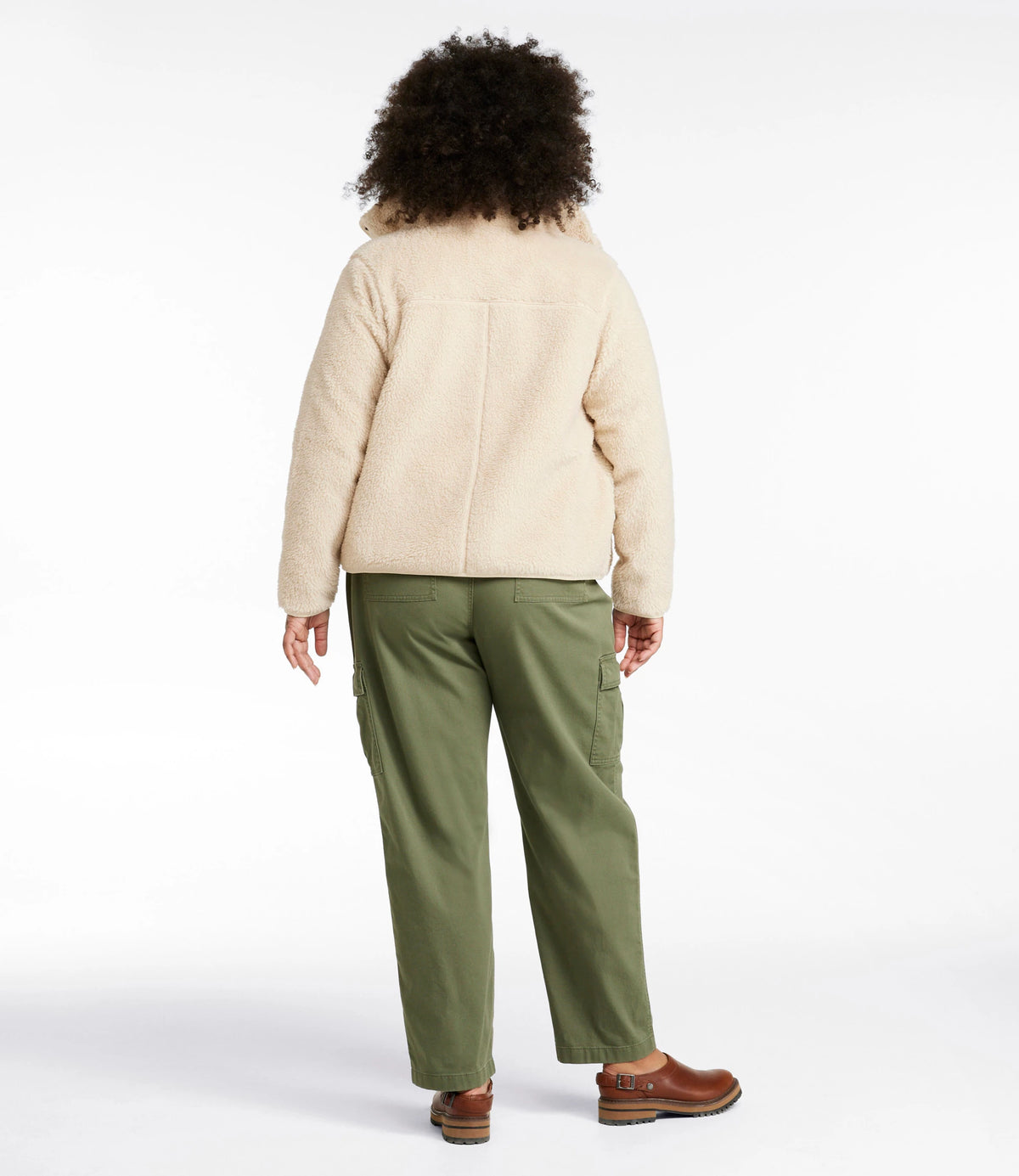 Women's Sherpa Fleece Jacket - Teal