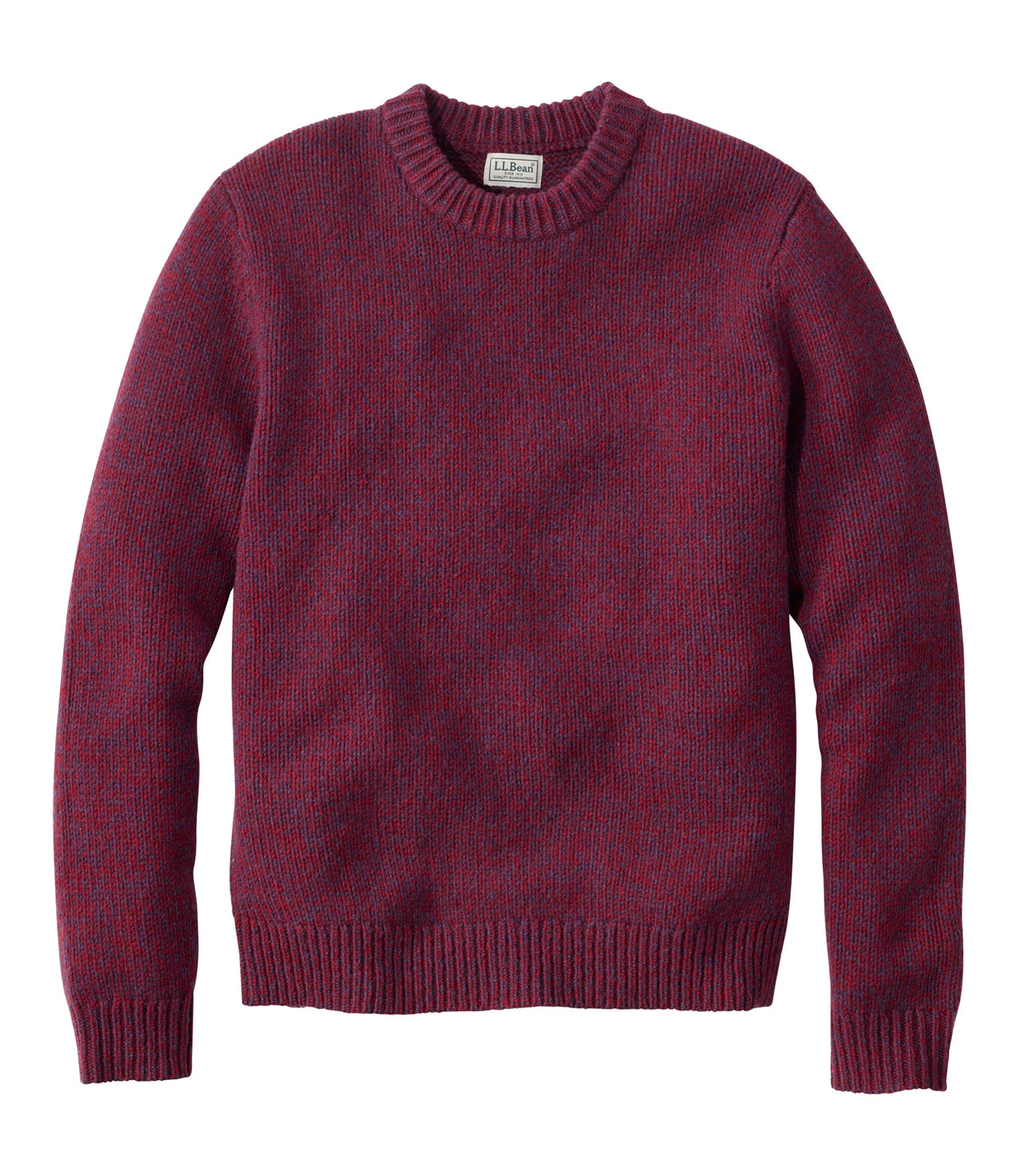 Men's Lambswool Crewneck Sweater - Rosewood