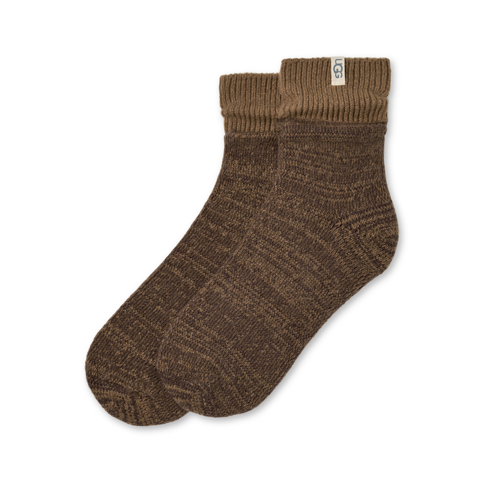 Women's Rib Knit Quarter Socks - Black