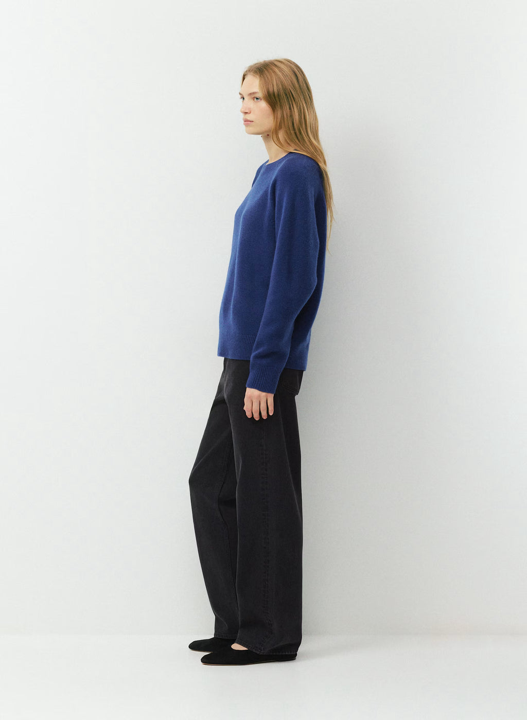 Wool Cashmere Raglan Sweater - Olive